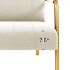 Canapé rembourré moderne Yaheetech avec 2 oreillers pour chambre, bureau à domicile, studio