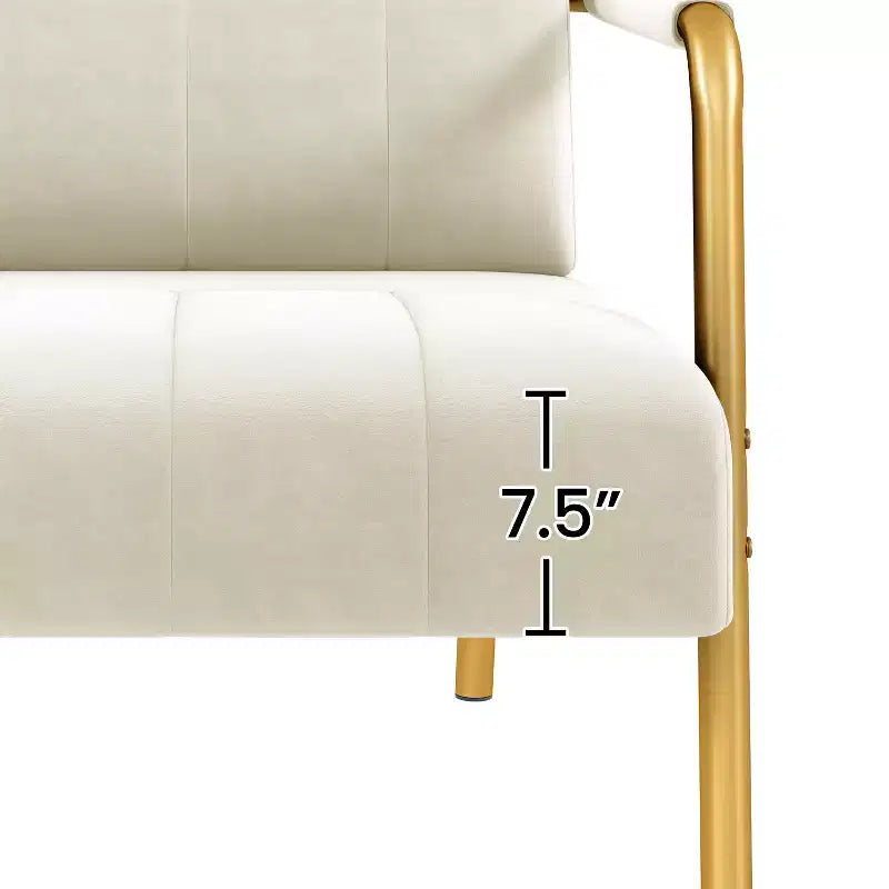 Canapé rembourré moderne Yaheetech avec 2 oreillers pour chambre, bureau à domicile, studio