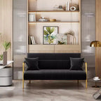 Canapé rembourré moderne Yaheetech avec 2 oreillers pour chambre, bureau à domicile, studio