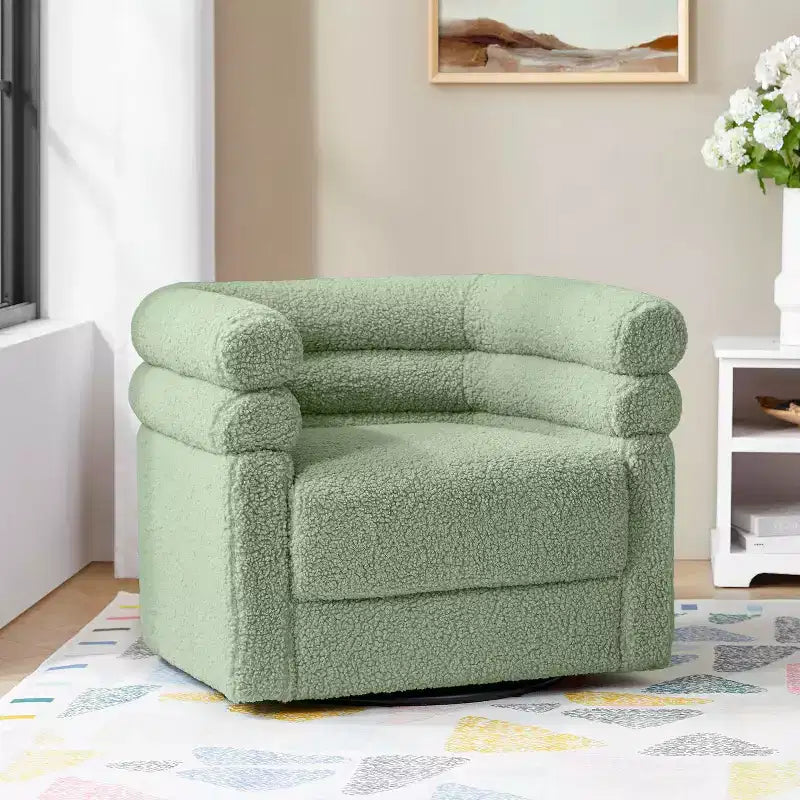 Chaise pivotante moderne Arturo avec un coussin|ART OF LIVING DESIGNS-SAGE
