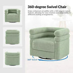 Chaise pivotante moderne Arturo avec un coussin|ART OF LIVING DESIGNS-SAGE