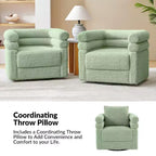 Chaise pivotante moderne Arturo avec un coussin|ART OF LIVING DESIGNS-SAGE