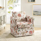 Fauteuil pivotant déhoussable Cedric Modern Upholstered|HULALA HOME