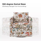Fauteuil pivotant déhoussable Cedric Modern Upholstered|HULALA HOME