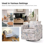 Fauteuil pivotant déhoussable Cedric Modern Upholstered|HULALA HOME