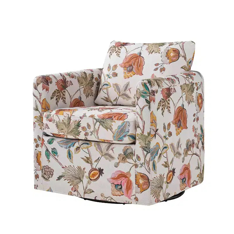 Fauteuil pivotant déhoussable Cedric Modern Upholstered|HULALA HOME