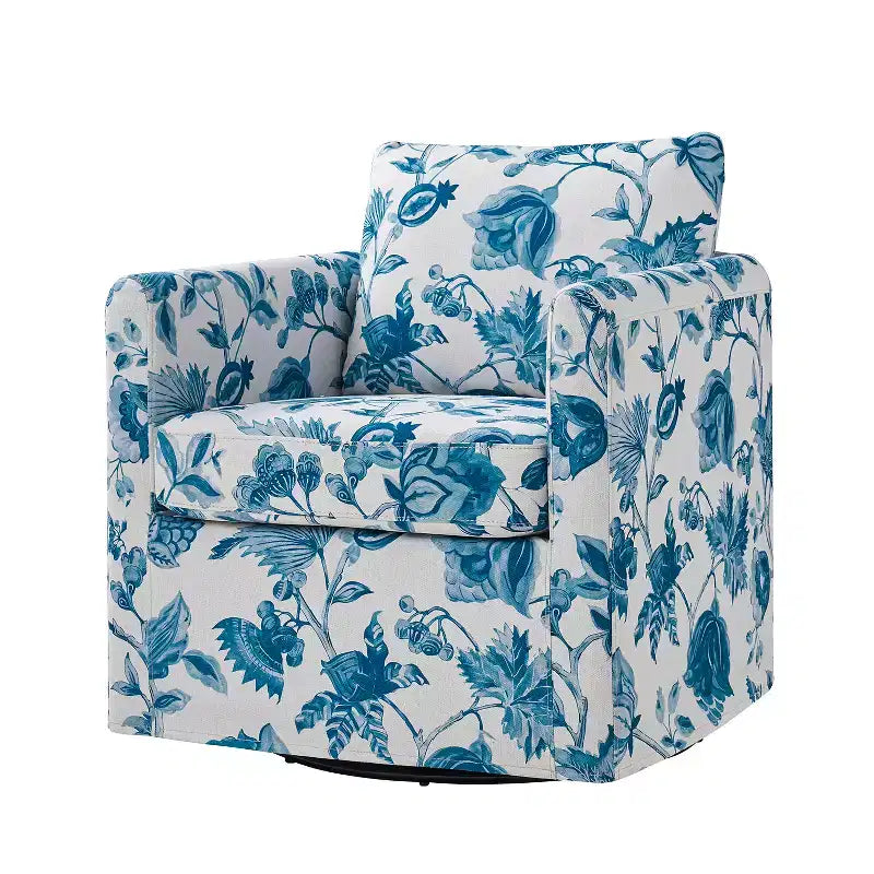 Fauteuil pivotant déhoussable Cedric Modern Upholstered|HULALA HOME