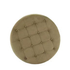 Pouf de rangement rond touffeté en velours - HomePop