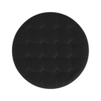Pouf de rangement rond touffeté en velours - HomePop
