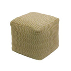 16 Hand Woven Pouf Ottoman Sand - National Tree Company