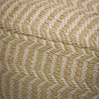 Pouf Ottomane tressé à la main, 16 po, Sable – National Tree Company