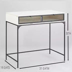 Bureau de style ferme industriel avec rangement de la collection Lakeside