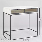 Bureau de style ferme industriel avec rangement de la collection Lakeside