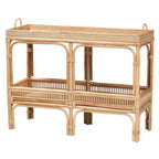 Console en rotin naturel marron style bohème moderne bali & pari Lombok