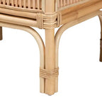 Console en rotin naturel marron style bohème moderne bali & pari Lombok