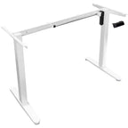 Mount-It! Single Motor Electric Standing Desk Base, White