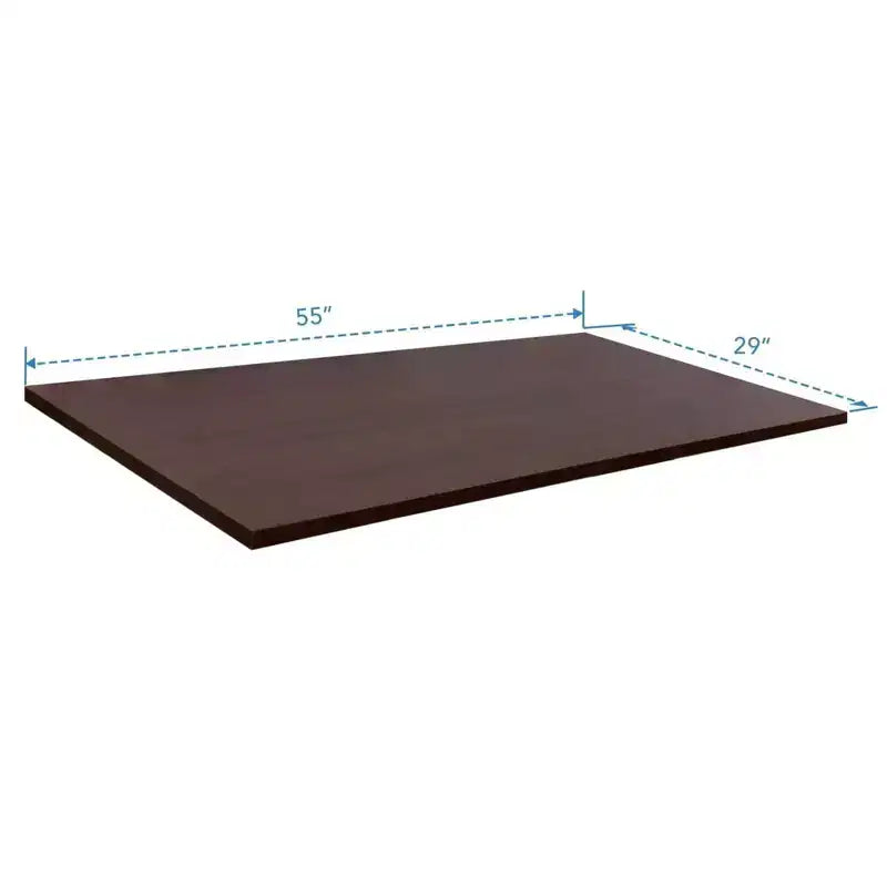 Mount-It! Plateau de table 55 pour bureau assis-debout, marron