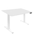 Mount-It! Dual Motor Electric Standing Desk with 48 Tabletop, White