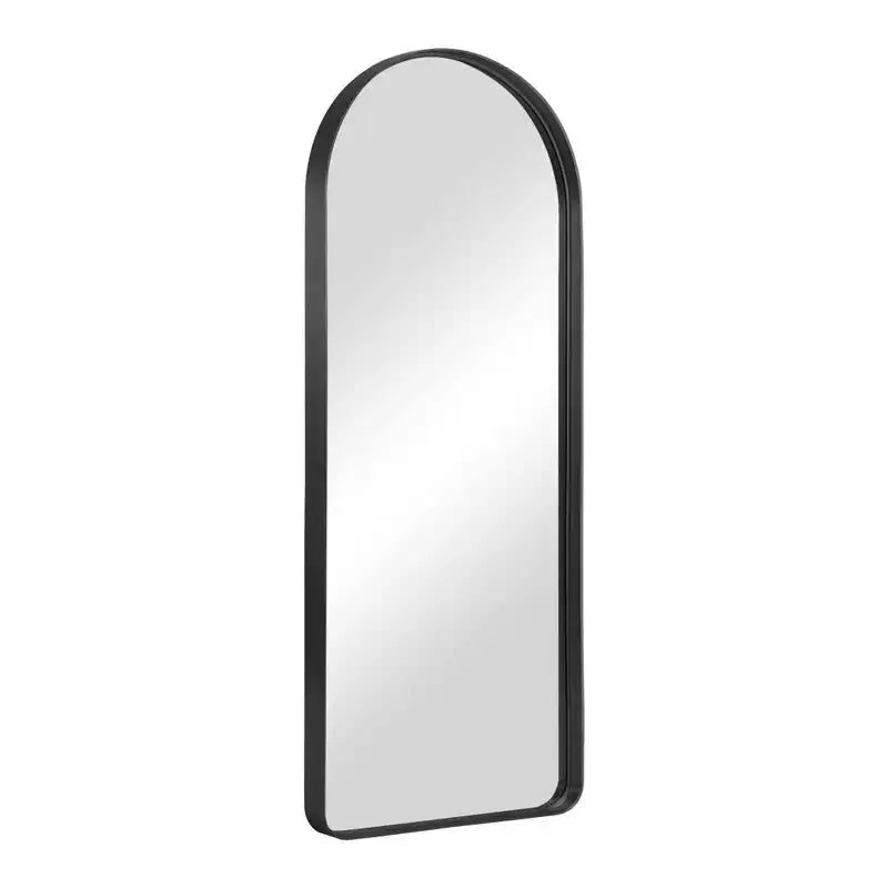 Dovelina Miroir mural encadré en métal arqué pleine longueur