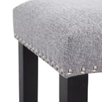 Tabouret de bar WestinTrends 29 avec assise rembourrée en forme de selle (lot de 2), noir/gris