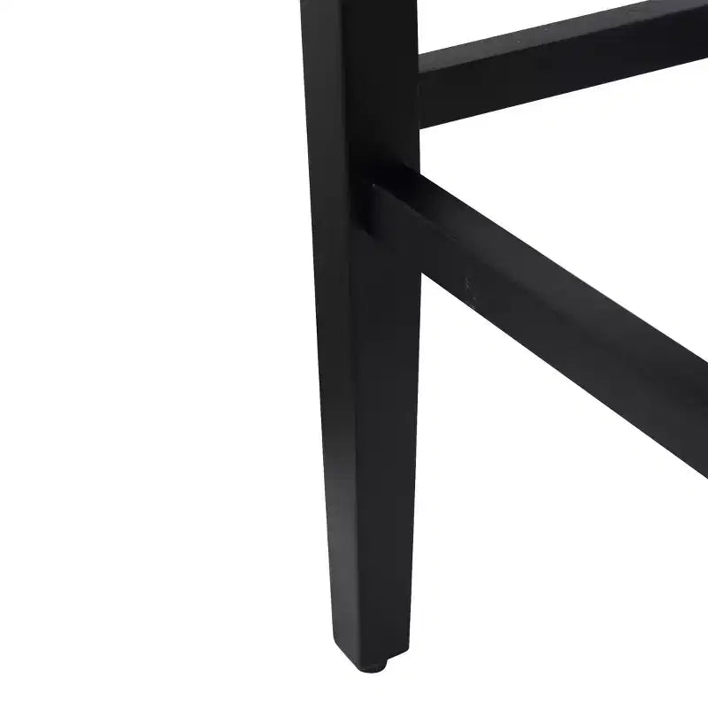Tabouret de bar WestinTrends 29 avec assise rembourrée en forme de selle (lot de 2), noir/gris