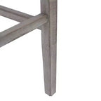 WestinTrends 29 Tabouret de bar rembourré avec siège de selle (lot de 2), gris antique/noir