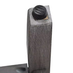 WestinTrends 29 Tabouret de bar rembourré avec siège de selle (lot de 2), gris antique/noir