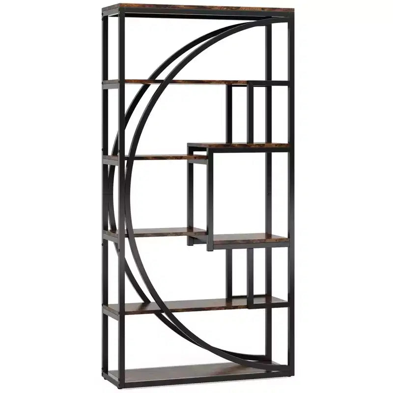 Tribesigns 5-Tier Bookshelf, 70.8 Tall Book Shelf Display Rack with 8 Open Storage Shelves