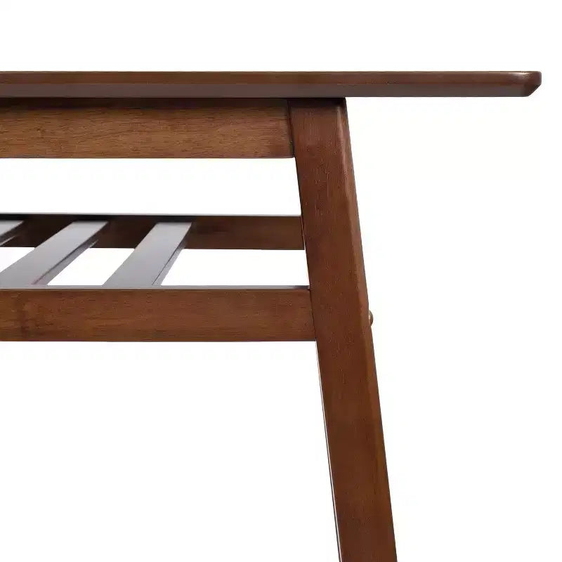 Table de pub Kate et Laurel Morreau en bois, 48x19x43, Noyer brun