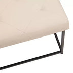 Flash Furniture Ashton Pouf carré capitonné de 76 cm avec cadre en métal