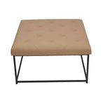 Flash Furniture Ashton Pouf carré capitonné de 76 cm avec cadre en métal