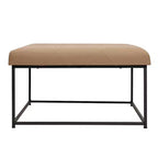 Flash Furniture Ashton Pouf carré capitonné de 76 cm avec cadre en métal
