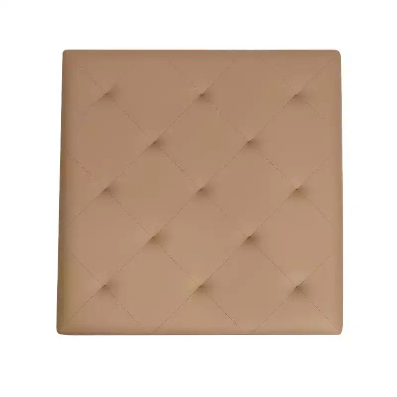 Flash Furniture Ashton Pouf carré capitonné de 76 cm avec cadre en métal