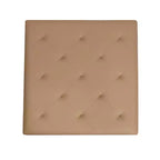 Flash Furniture Ashton Pouf carré capitonné de 76 cm avec cadre en métal