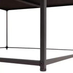 Flash Furniture Ashton Pouf carré capitonné de 76 cm avec cadre en métal