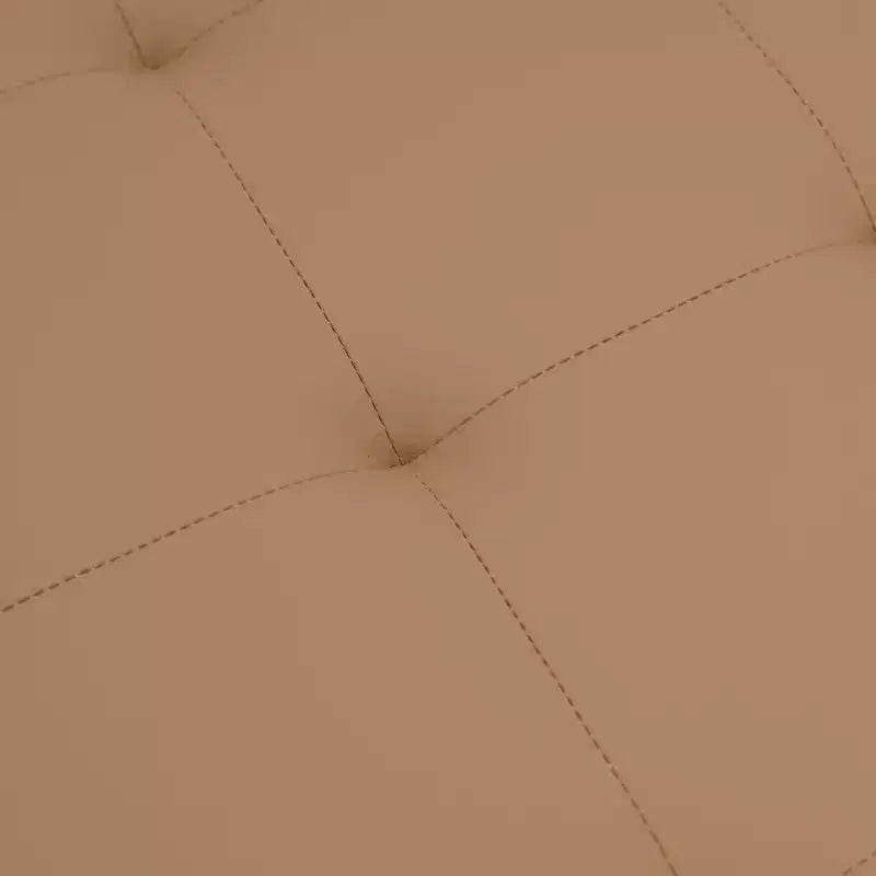 Flash Furniture Ashton Pouf carré capitonné de 76 cm avec cadre en métal