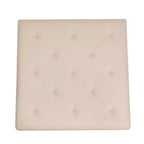 Flash Furniture Ashton Pouf carré capitonné de 76 cm avec cadre en métal