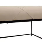 Flash Furniture Ashton Pouf carré capitonné de 76 cm avec cadre en métal