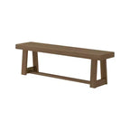 Banc de salle à manger style ferme Plank+Beam, banc en bois massif pour table de salle à manger/cuisine, 60 po, Noyer brossé