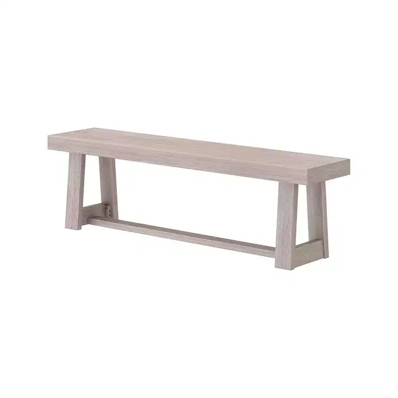 Banc de salle à manger style ferme Plank+Beam, banc en bois massif pour table de salle à manger/cuisine, 60 po, Noyer brossé