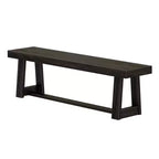 Banc de salle à manger style ferme Plank+Beam, banc en bois massif pour table de salle à manger/cuisine, 60 po, Noyer brossé