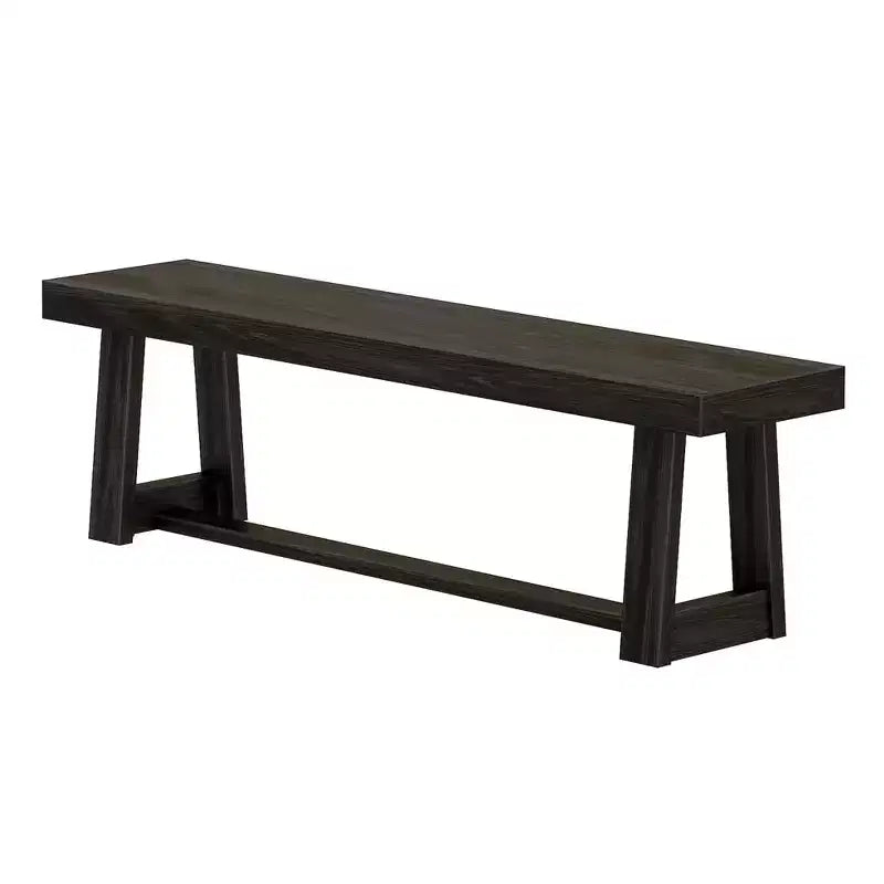 Banc de salle à manger style ferme Plank+Beam, banc en bois massif pour table de salle à manger/cuisine, 60 po, Noyer brossé