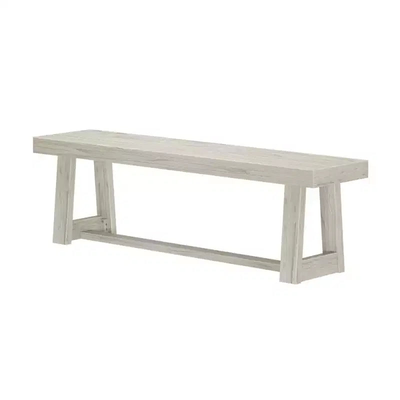 Banc de salle à manger style ferme Plank+Beam, banc en bois massif pour table de salle à manger/cuisine, 60 po, Noyer brossé