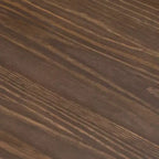 Table basse Plank+Beam Solid Wood Forma, 54 po, moderne avec étagère de rangement