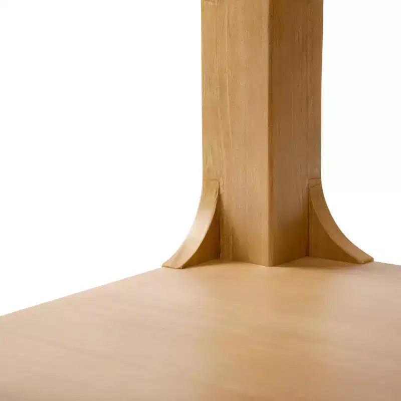Table basse Plank+Beam Solid Wood Forma, 54 po, moderne avec étagère de rangement