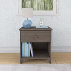 Table de chevet classique en bois Max & Lily avec 1 tiroir, table de chevet/table d'appoint pour enfants, petite table de chevet pour chambre à coucher