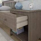 Table de chevet classique en bois Max & Lily avec 1 tiroir, table de chevet/table d'appoint pour enfants, petite table de chevet pour chambre à coucher