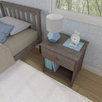 Table de chevet classique en bois Max & Lily avec 1 tiroir, table de chevet/table d'appoint pour enfants, petite table de chevet pour chambre à coucher