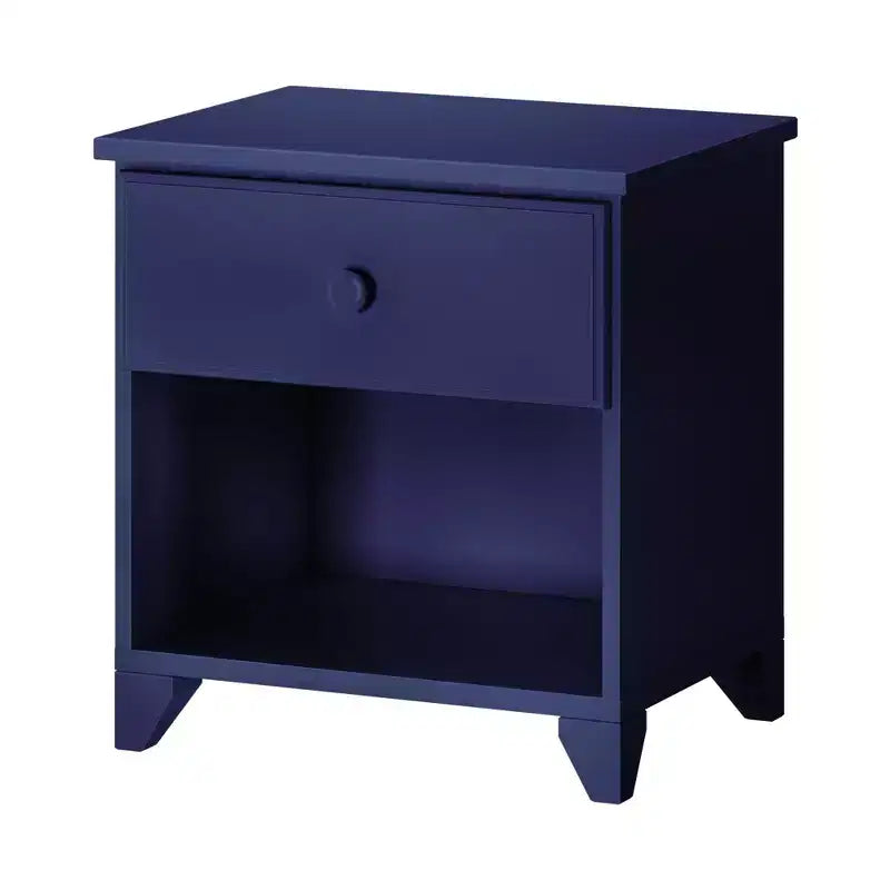 Table de chevet classique en bois Max & Lily avec 1 tiroir, table de chevet/table d'appoint pour enfants, petite table de chevet pour chambre à coucher