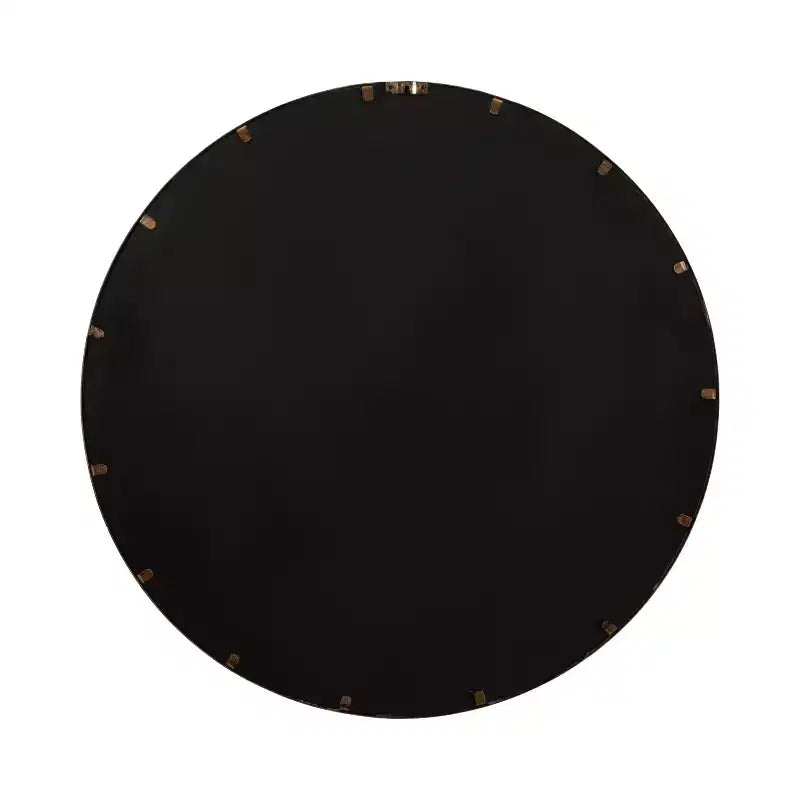 Kate & Laurel All Things Decor 30 Angelis Miroir mural rond moderne Cerclé avec Revêtement Métallique